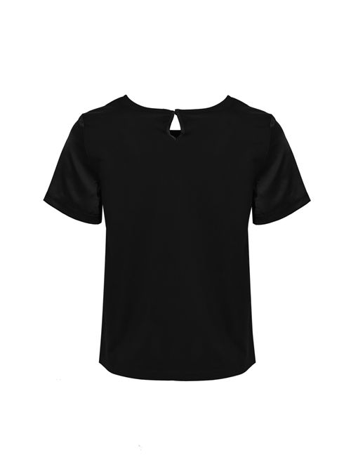 T-shirt WKDZONA in raso e jersey Nero WEEKEND MAX MARA | 2615941011600006